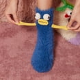 thumbnail image 5 of Milue Plush Warm Winter Fuzzy Socks Cartoon Doll Ankle Crew Socks Home Slippers Socks, 5 of 21