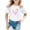 White, variant on Toddler Kids Girls T Shirts Short Sleeve Breast Cancer Awareness Month Printed Tee Shirts Casual Crewneck Casual Loose Tops 5-6 Years
