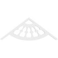 thumbnail image 2 of Ekena Millwork 36"W x 13 1/2"H x 1"P (9/12) Pitch Classic Wagon Wheel Architectural Grade PVC Gable Pediment, 2 of 5