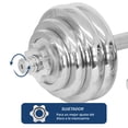 thumbnail image 3 of Set De Mancuernas C/ discos 30 kg Altera  CONECT-30-PL Plata, 3 of 6