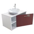 thumbnail image 1 of Gabinete Baño Moderno Monomando Ovalin Ensamblado Cafe, 1 of 8