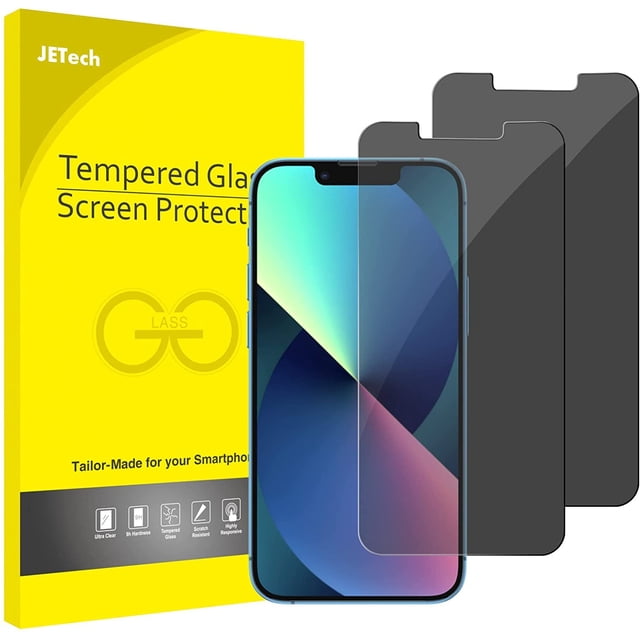 Protector de pantalla de privacidad JeTech para iPhone 13 mini de 5,4 pulgadas, paquete de 2