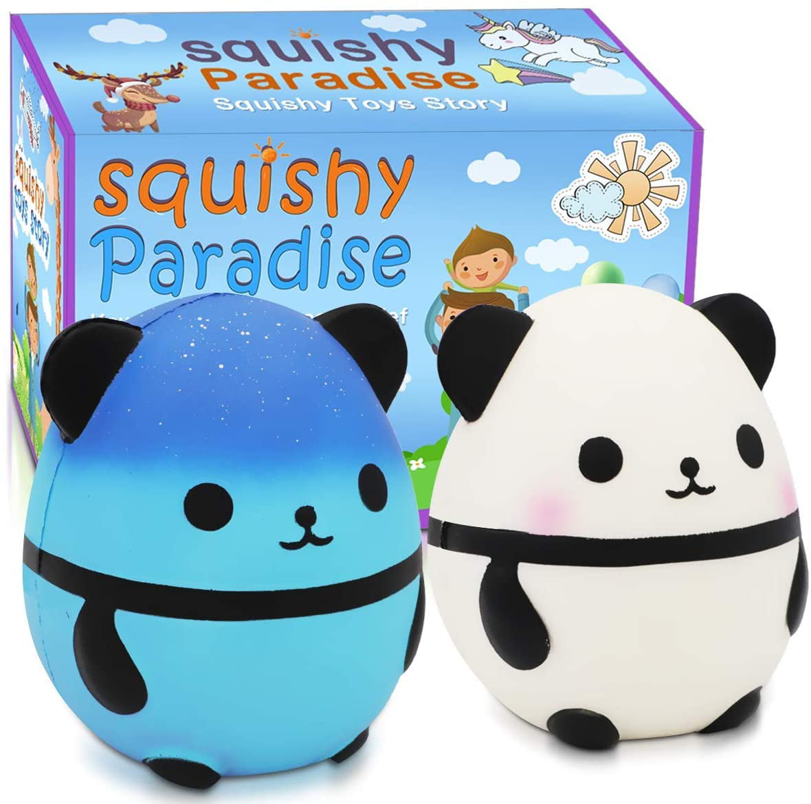 Anboor Squishies Panda Egg Jumbo Squishy Slow Rising Squeeze Toys Scented Kawaii