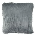 thumbnail image 2 of Northlight 18" Square Slate Faux Fur Indoor Throw Pillow - Blue, 2 of 2