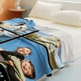 thumbnail image 3 of Custom Blanket with Picture, Customized Throw Blanket Gifts for Birthday Valentines Day Wedding, Personalized Photo Blanket Couple Gifts for Women Men Wife Husband Friend Blankets, 3 of 5