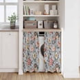 thumbnail image 6 of Vintage Spring Floral Kitchen Curtains 54 Inch Length, Farmhouse Flowers Blue Vintage Tiers Curtains for Bathroom Bedroom Cafe, Light Filtering Small Window Treatment Short Drapes 2 Panels 42"Wx54"L, 6 of 8