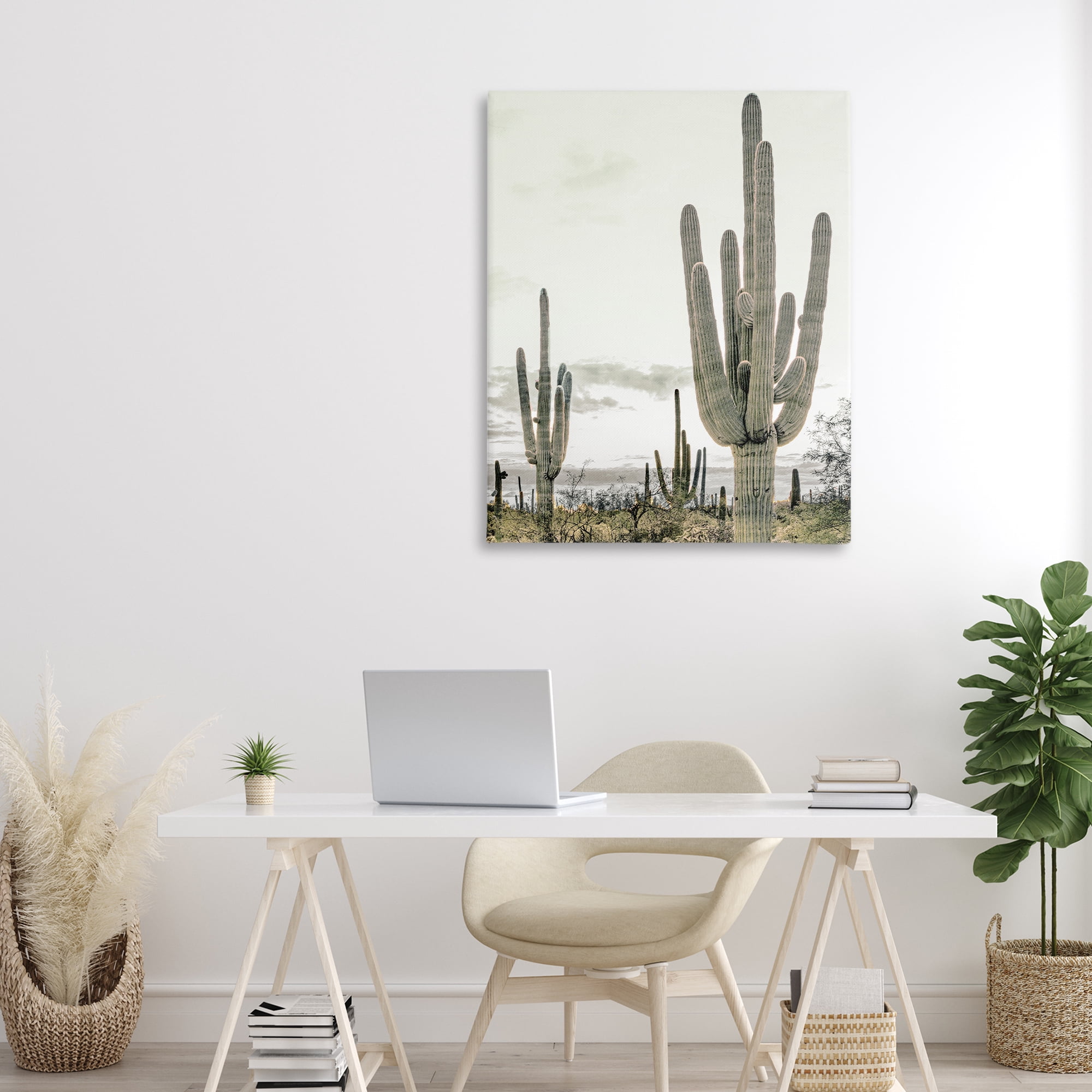 Stupell Industries Subdued Desert Cacti Canvas Wall Art, design by Kim Allen
