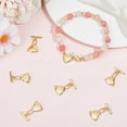 thumbnail image 4 of 1 Box 10Pcs Heart Toggle Clasp Bulk Real 18K Gold Plated Brass Metal Golden Smooth Hearts Shaped T-Bar Connector Closure Clasps Making Necklace Bracelet DIY Crafts Accessories Real 18K Gold Plated, 4 of 6