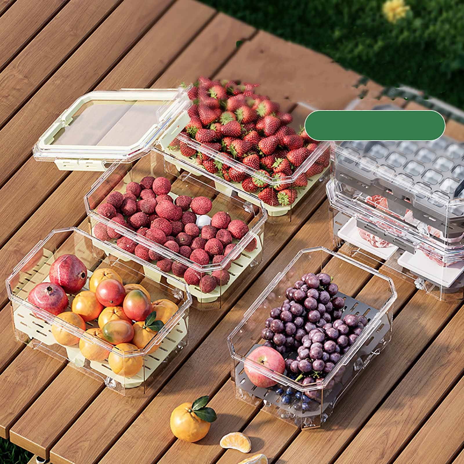 Ice Chilled Snackle Box Container Portable Cooler Box with Lids