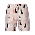 thumbnail image 4 of Lsque Mens Swim Trunks White And Black Rabbit Pattern - Bathing Suit Compression Liner - Beach Swim Shorts Swimwear - (S-3XL) - Stretch Quick Dry -3X-Large, 4 of 9
