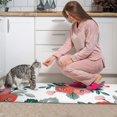 thumbnail image 3 of Pioneer Flower Floral Print Pattern Kitchen Rugs Sets Of 2,Anti Fatigue Kitchen Mat Rugs Non Slip Washable,Decorative Kitchen Floor Mats for Kitchen,Sink,Laundry,17"x30"+17"x47", 3 of 7