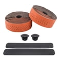 thumbnail image 2 of Bike Handlebar Tapes with End Plug Professional Comfortable Grip Cycling Handle Wraps for Mountain Road Bikes Racket Handles Fishing Rods Brown, 2 of 10