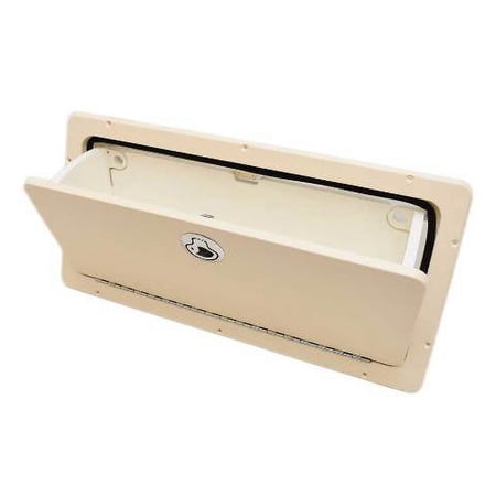 Parker Boat Glove Storage Box 255035 | Tilt 24 x 12 Inch Cream
