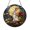 Acrylic 3.5 Inch, variant on Stained Glass Style Rabbit Moon Window Suncatcher, Fantasy Nature Decorative Art Panel, Window Hanging Decor for Home