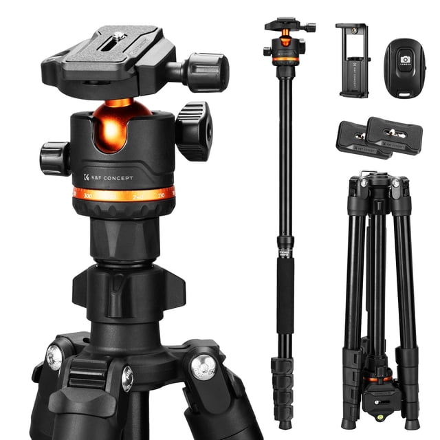 Trípode de cámara K&F Concept O275A5+BH-36 Heavy Duty 8 kg