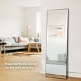 thumbnail image 5 of Dubbin Floor Standing Rectangle Full Length Body Mirror Black, 5 of 7
