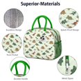 thumbnail image 4 of Womens Light Green Dinosaurs Plants Pattern Lunch Box for Work,Insulated Lunch Bag for Women,Loncheras Para Mujer,Leakproof Adult Lunch Bag for Work,Beach,Travel,Picnic,Camping, 4 of 7