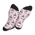 thumbnail image 5 of Vsdgher Cute Cupcake Unisex Crew Socks Lightweight Breathable Ventilation Ankle Socks, Mid-calf socks for Daily, 5 of 7