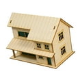 thumbnail image 4 of Kuntesetty 1/64 3D Wooden Miniature House for Landscape Layout Adults Kids Holiday Gift Style A, 4 of 9