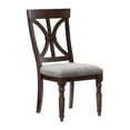 thumbnail image 3 of Lexicon Cardano Wood Set of 2 Dining Room Side Chair in Driftwood Charcoal, 3 of 8