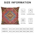 thumbnail image 5 of Nawypu  Throw Pillow Cover Abstract Persian Carpet Tribal and Changing Colors and Arabesque Border Decorative Pillow Case Home Decor Square Pillowcase, 5 of 5