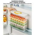 thumbnail image 5 of Multi-Layer Freezer Storage Container with Side Door, Organizer for Dumplings, Eggs, and Frozen Food, Stackable Refrigerator Box for Kitchen Pantry Organization, 5 of 10