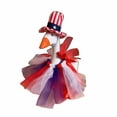 thumbnail image 7 of Patriotic Goose Statue Independence Day Ornament, Red White Blue Striped Outfit Home Decor for Summer Holidays and Festive Celebrations, 7 of 7
