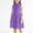 Purple, variant on Girls Green Pleated Midi Dress Sleeveless Mock Neck Casual Play Dress for Kids Ages 8-13,Size 9-10 T