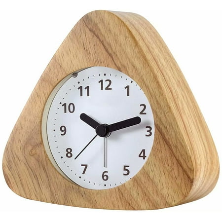 Og Wooden Alarm Clock Retro, Noiseless Alarm Clock