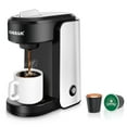 thumbnail image 1 of CHULUX Single Serve Coffee Maker, 1000 Watts Single Cup Stainless Steel Coffee Machine for K Pod Capsule with Graduated Water Tank, One Button Operation, 1 of 4