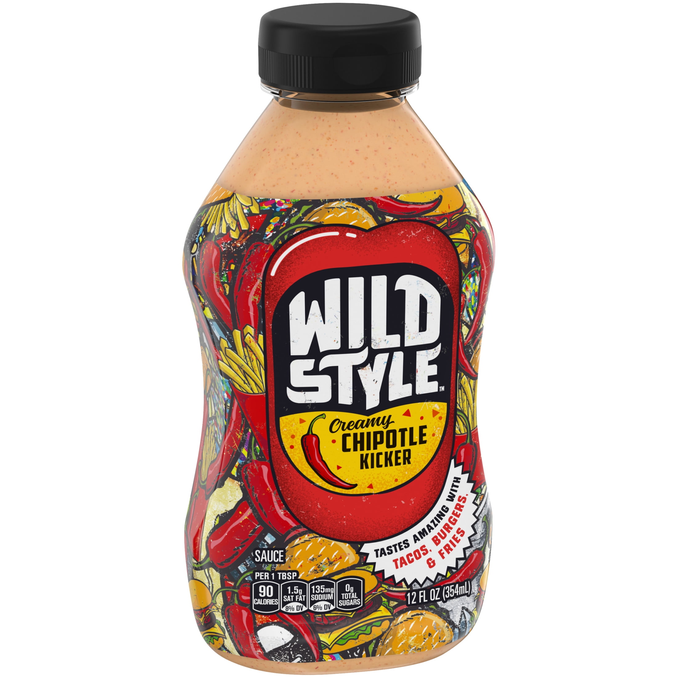 Wild Style Creamy Chipotle Kicker Sauce, 12 fl oz Bottle
