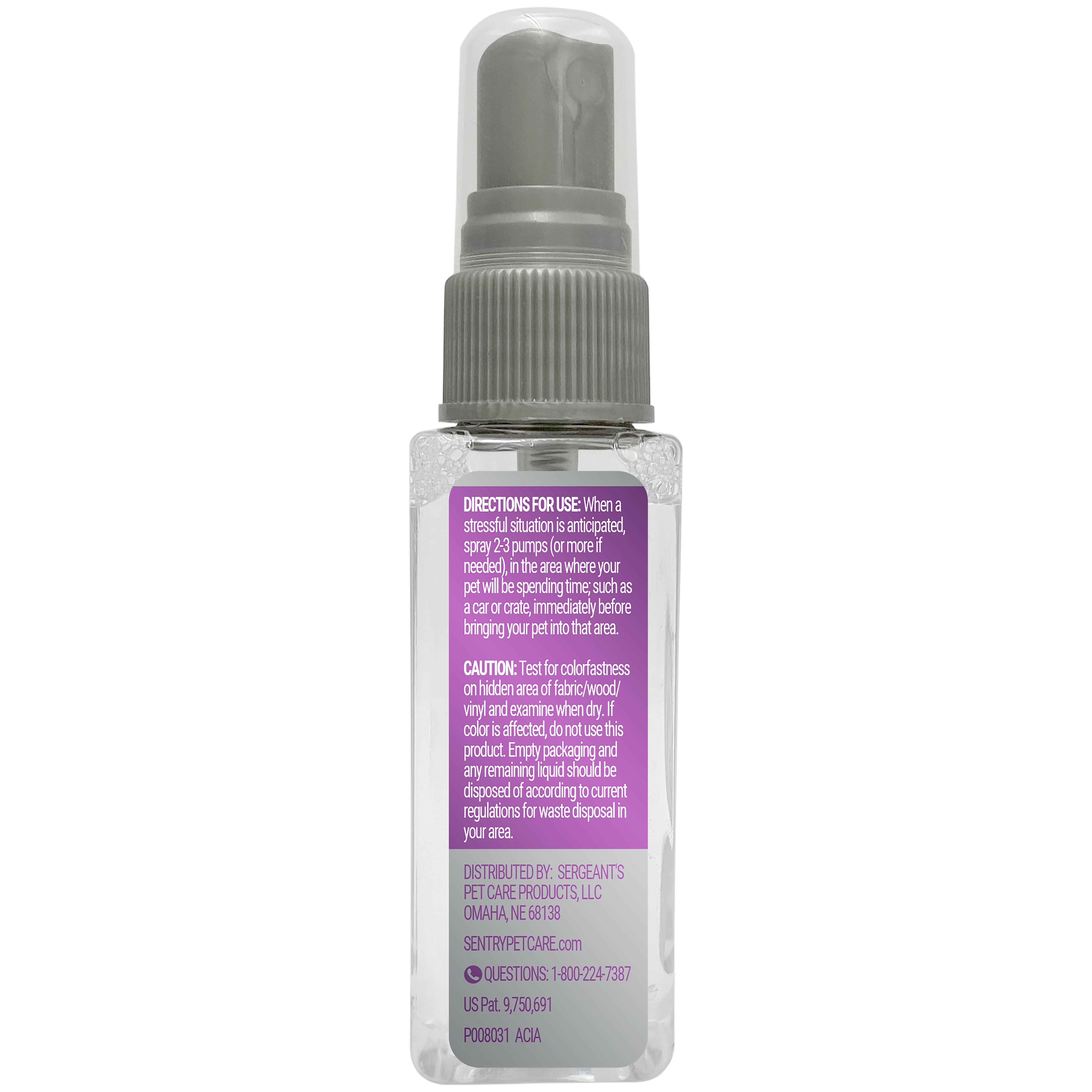 Sentry - Calmante Con Feromonas Para Gatos - Spray - 48ml - Acu Li