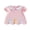 Pink, variant on Infant Toddler Baby Girl Easter Dress Puff Short Sleeve Doll Collar Rabbit Embroidery Plush Ball Decor A Line Dress Summer Clothes 6M-4T