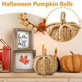 thumbnail image 5 of Hand-Woven Straw Pumpkin Decor - Braided Jute Ball with Twine Pattern for Coffee Table,Bookshelf,Rustic Fall Decor, 5 of 5
