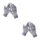 thumbnail image 1 of Qarigey Guantes de punto Estilo simple Envoltura de manos Cubiertas Envoltura de manos Calentador Accesorios de ropa Pantalla táctil gruesa Guante de Gris 2piezas Qarigey CBP468493, 1 of 6