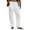 White, variant on Kagetolytai Pants for Men Men's Casual Loose Comfortable Casual Pants Cotton Linen Drawstring Trousers Cargo Pants for Men Earthy Yellow XL
