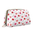 thumbnail image 2 of Xecao Red Lips 1 Print Fashion Makeup PVC Bag Large Capacity Travel Cosmetic Bag for Women Organizer Toiletry Clutch, 2 of 8