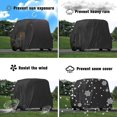 thumbnail image 3 of Funda para carrito de golf de 275 x 122 x 168 cm, duradera, impermeable, resistente a la lluvia y al polvo, para exteriores, funda para kart, protección para carrito de golf, 3 of 5