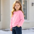 thumbnail image 5 of Boys Girls Fleece Lined Sweatshirt Warm Winter Pullover Top 1-13 Years Kids Casual Long Sleeve Crew Neck Jumper Soft Cozy, 5 of 9