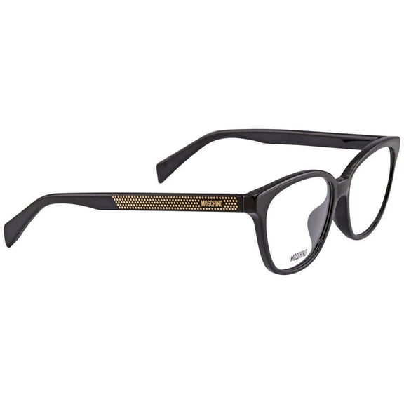 Moschino Ladies Black Rectangular Eyeglass Frames MOS527/F080753