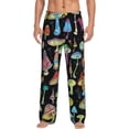 thumbnail image 1 of Balery Bright Mushrooms Pantalones de pijama para hombre, pijama ultraligero, pantalón de descanso-XX-Large, 1 of 6