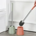thumbnail image 1 of SSZMDLB 2Pcs Toilet Brush Set, Toilet Brush Set, Long Handle Bowl Cleaner Brush with Compact Base, Bathroom Cleaning Tool for Efficient Scrubbing Storage Organization, 1 of 9