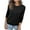 Black, variant on FDGIU Casual Crewneck Sweater for Women, Loose Fit Ribbed Knit Pullover, Long Sleeve Comfy Knit Casual Wear Top