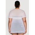 thumbnail image 5 of Womens Plus Size Mesh Tie Front Cover Up, 5 of 5