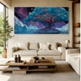 thumbnail image 6 of Large Tree of Life Canvas Wall Art, Abstract Canvas Prints Fantasy Landscape Paintings, Oversized Nature Pictures Artwork for Modern Home Decoration, 6 of 7