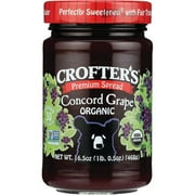 Crofters Fruit Spread Organic Premium Concord Grape, 16.5 zz