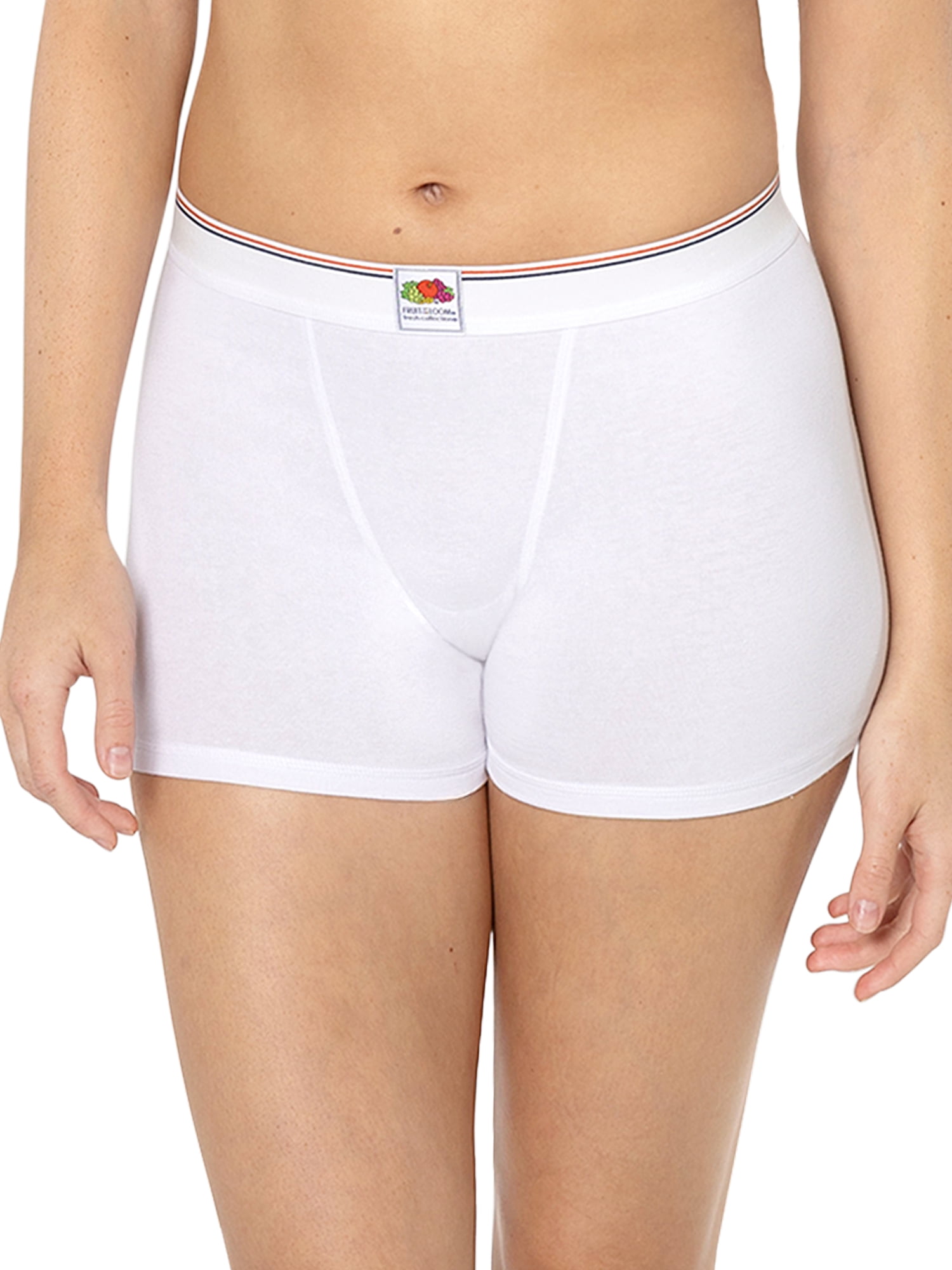 fresh collection by Fruit of the Loom Women's Cotton Boxer Brief 2-pack