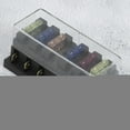 thumbnail image 1 of Blade Fuse Box Blade Fuse Case 6 Way Blade Fuse Holder Box 12‑36V 6‑In‑6‑Out With 6pcs Fuse Universal Accessory For Car Truck, 1 of 8