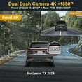 thumbnail image 2 of Fitcamx Front 4K+Rear 1080P Dash Cam for 2024 - 2026 Lexus TX 350 TX 500h Premium Luxury F Sport, OEM Look, Built-in WiFi & APP, 128GB Card, 2 of 5