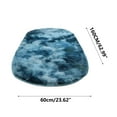 thumbnail image 3 of RBCKVXZ Soft Fluffy Bedroom Rugs, 23.6x63in Oval Blue Fluffy Rugs for Bedroom,Small Throw Rugs, Kids Room Carpet Modern Shaggy Area Rugs Home Decor, 3 of 9